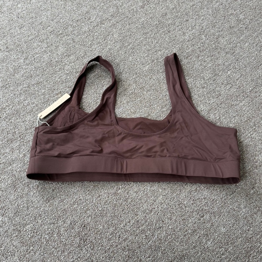 SKIMS Recycled Swim Tank Bikini Top Cocoa Brown SW-TNK-0743 Womens 3X NWT